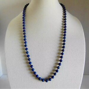 Vintage 14k Lapis Lazuli Necklace